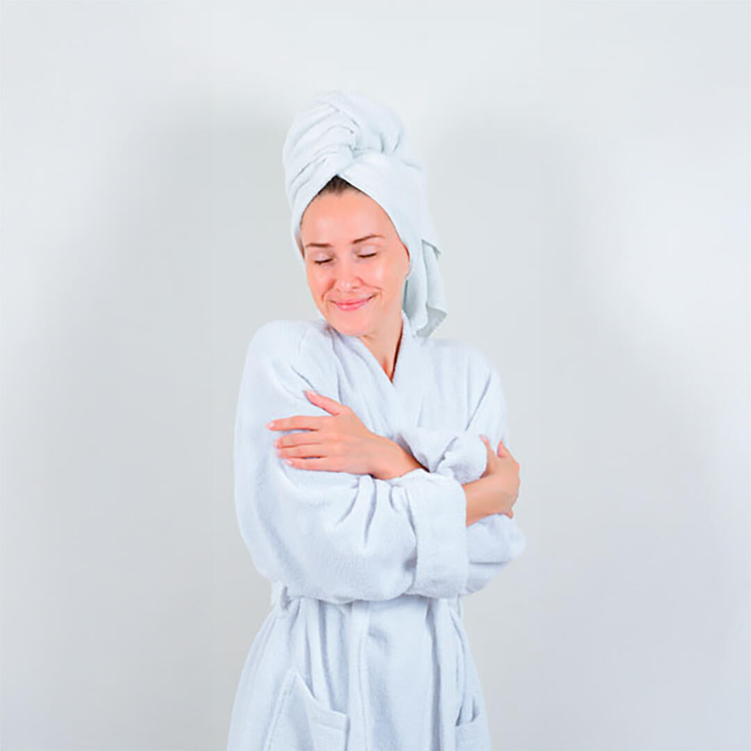 Albornoz femenino extra suave y de alta absorción