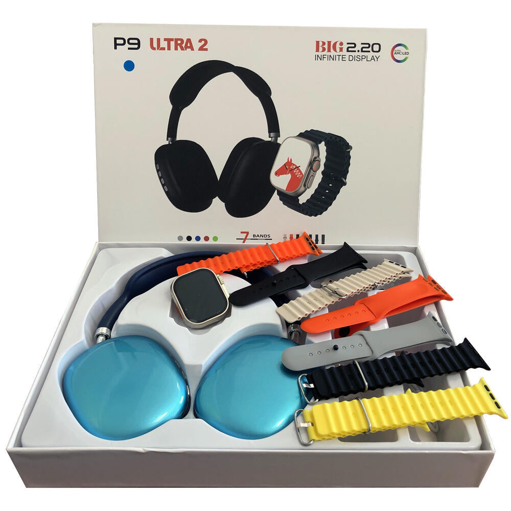 RELOJ SMART WATCH + AURICULARES DIADEMA